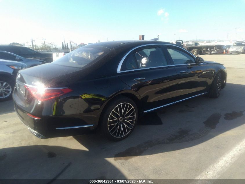 2022 MERCEDES-BENZ S-CLASS S 500 VIN: W1K6G6DB4NA132125