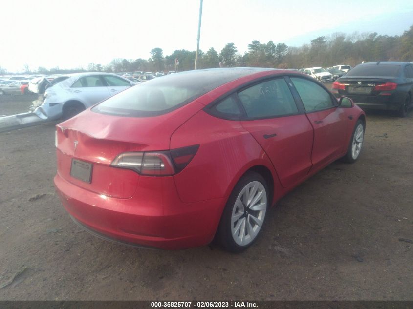 2022 TESLA MODEL 3 VIN: 5YJ3E1EA3NF191377