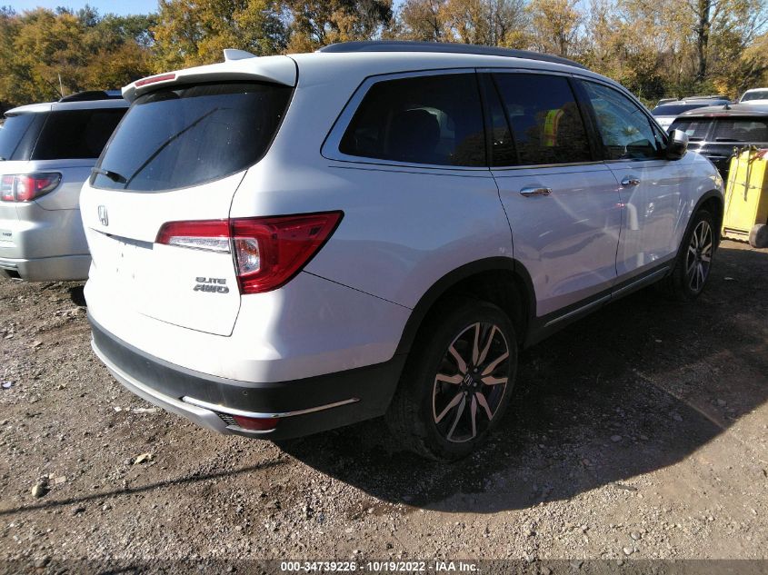 2021 HONDA PILOT ELITE VIN: 5FNYF6H03MB084783