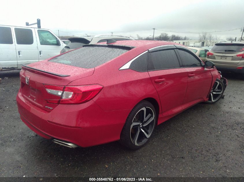 2021 HONDA ACCORD SEDAN SPORT VIN: 1HGCV1F3XMA017251