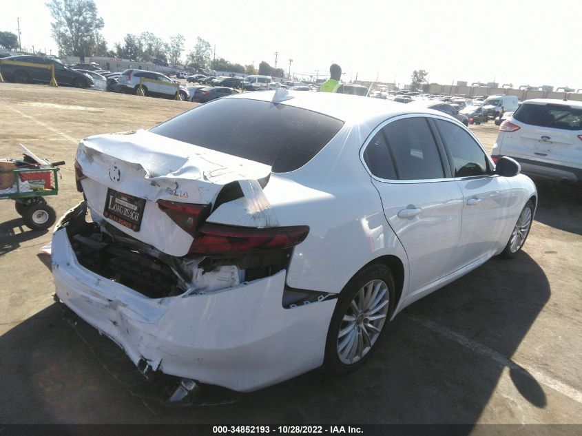 2021 ALFA ROMEO GIULIA VIN: ZARFAMAN0M7643802