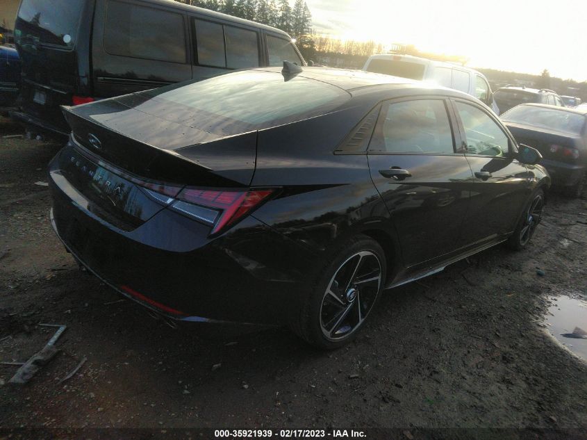 2022 HYUNDAI ELANTRA N LINE VIN: KMHLR4AF1NU356031