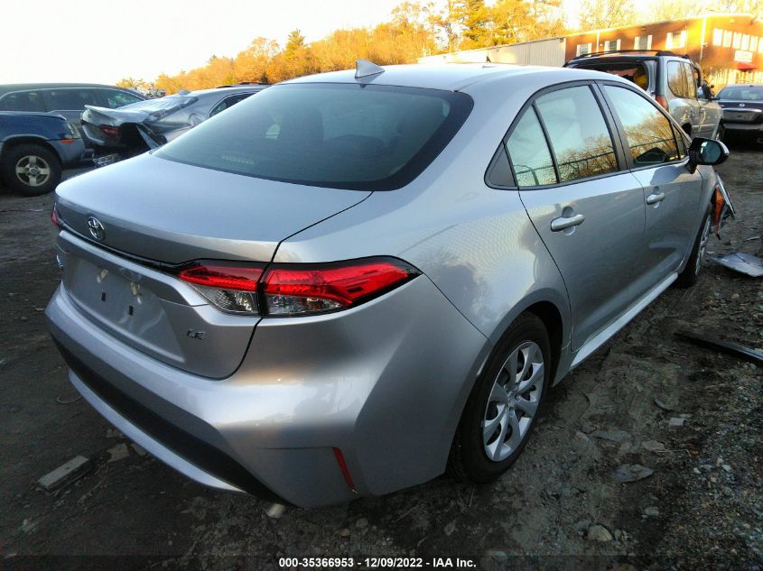 2022 TOYOTA COROLLA LE VIN: JTDEPMAE5N3011276