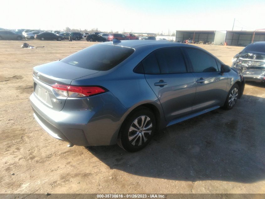 2022 TOYOTA COROLLA HYBRID LE VIN: JTDEAMDE5NJ046070
