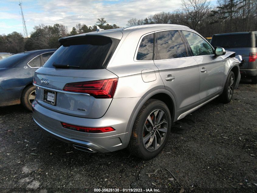 2022 AUDI Q5 S LINE PREMIUM VIN: WA1GAAFY5N2107078