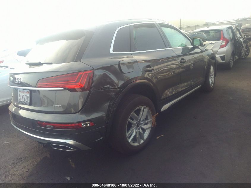 2022 AUDI Q5 S LINE PREMIUM VIN: WA1GAAFY1N2075469