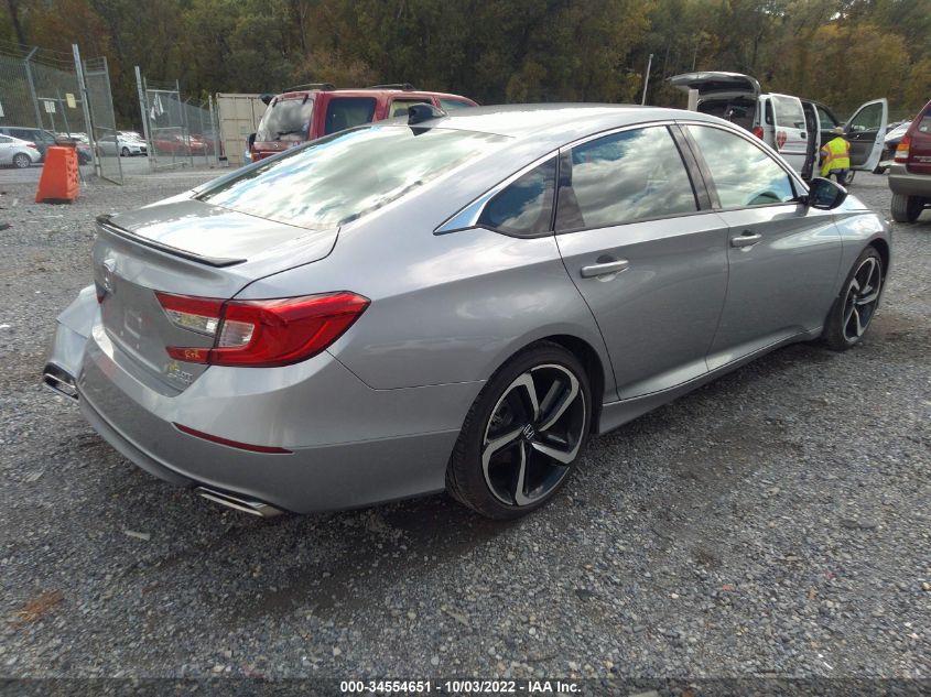 2022 HONDA ACCORD SEDAN SPORT VIN: 1HGCV2F39NA011352