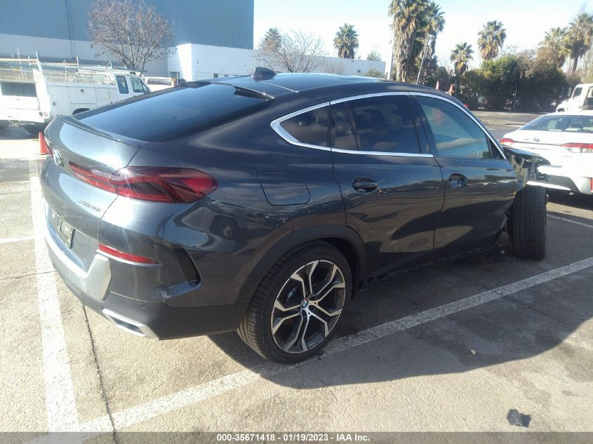 2022 BMW X6 XDRIVE40I VIN: 5UXCY6C0XN9L61533