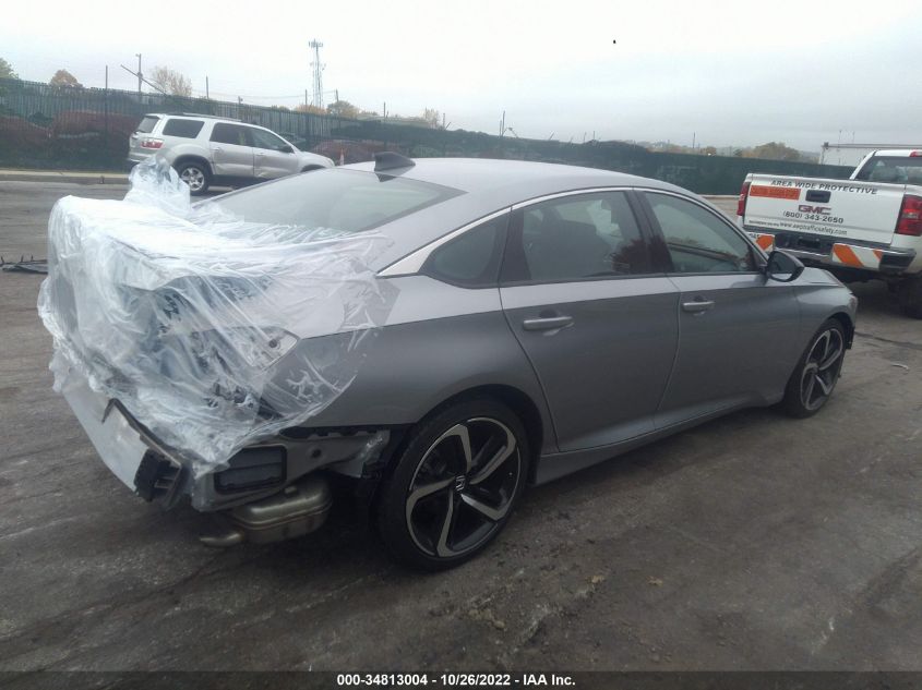 2022 HONDA ACCORD SEDAN SPORT VIN: 1HGCV1F37NA036440
