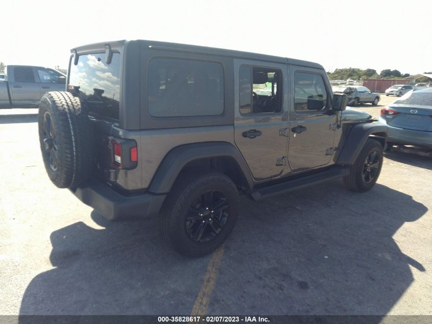 2021 JEEP WRANGLER UNLIMITED SPORT ALTITUDE VIN: 1C4HJXDGXMW501223
