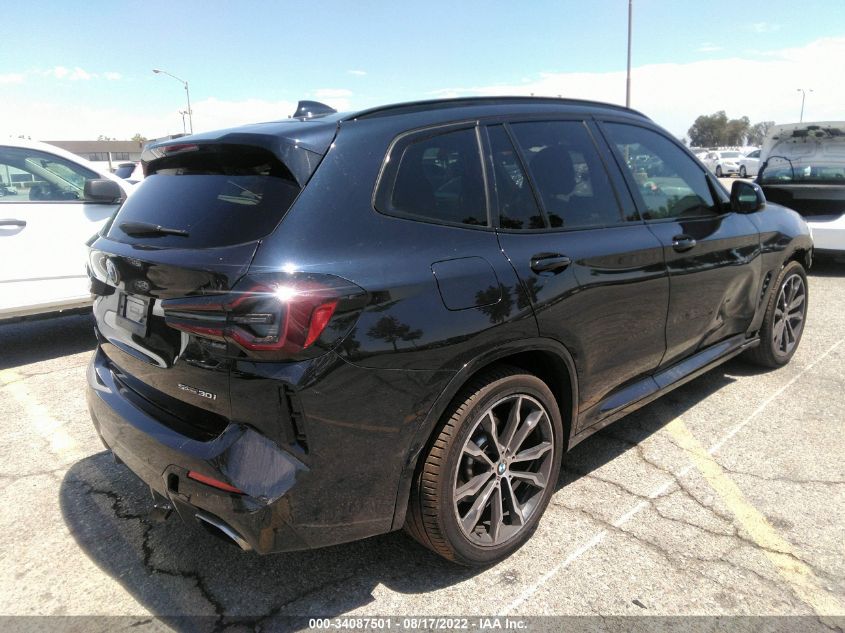 2022 BMW X3 SDRIVE30I VIN: 5UX43DP04N9J13702