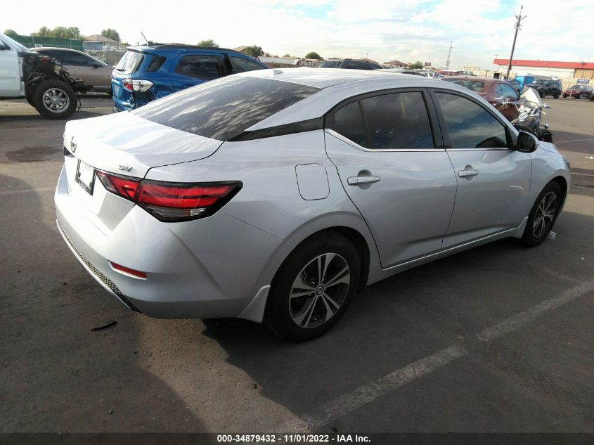 2022 NISSAN SENTRA SV VIN: 3N1AB8CV9NY257940