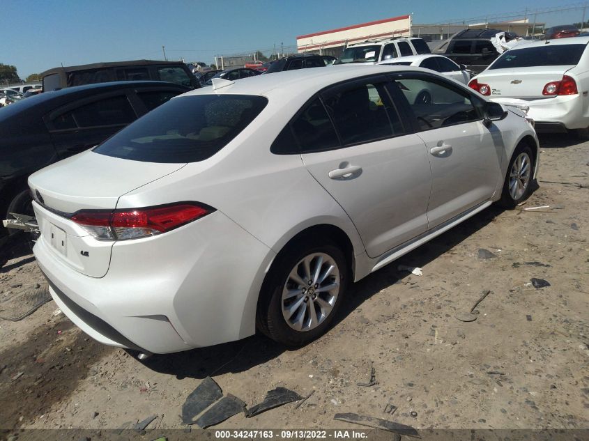 2022 TOYOTA COROLLA LE VIN: JTDVPMAEXN3010480