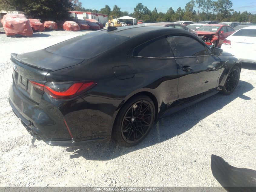 2021 BMW M4 COMPETITION VIN: WBS33AZ01MCG80147