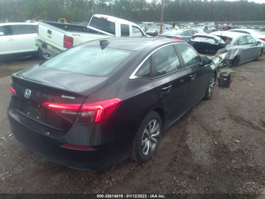 2022 HONDA CIVIC SEDAN LX VIN: 2HGFE2F22NH526358