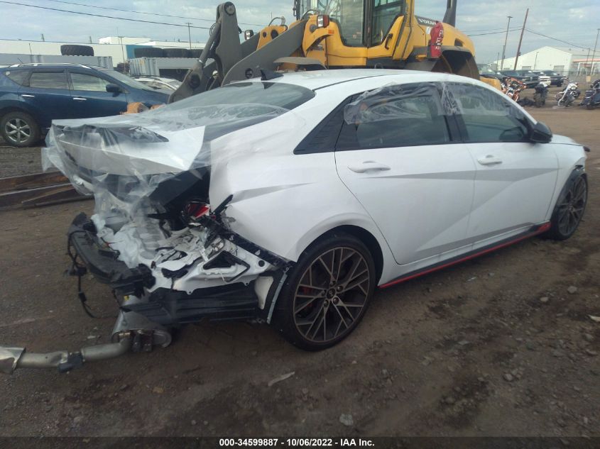 2022 HYUNDAI ELANTRA N VIN: KMHLW4AK3NU004929