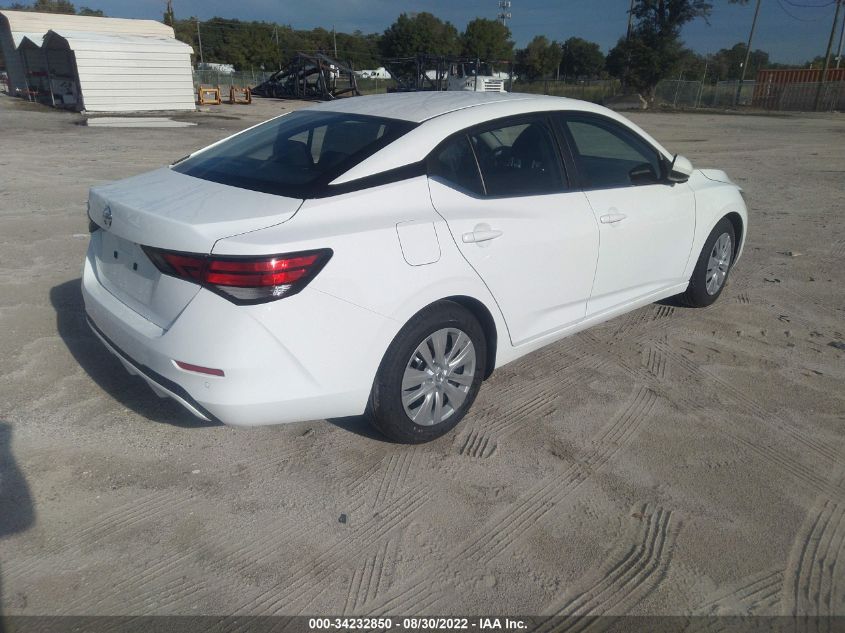 2022 NISSAN SENTRA S VIN: 3N1AB8BV9NY287487