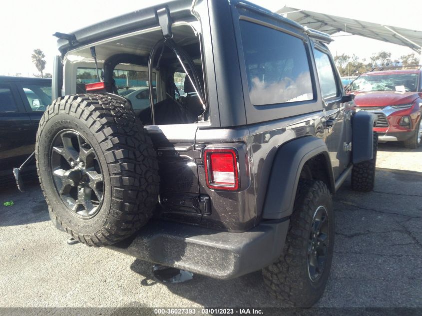 2022 JEEP WRANGLER WILLYS SPORT VIN: 1C4GJXAN2NW176471