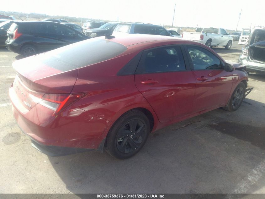 2023 HYUNDAI ELANTRA HYBRID BLUE VIN: KMHLM4AJ1PU044054