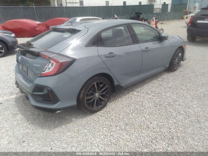 2021 HONDA CIVIC HATCHBACK SPORT VIN: SHHFK7G49MU225898