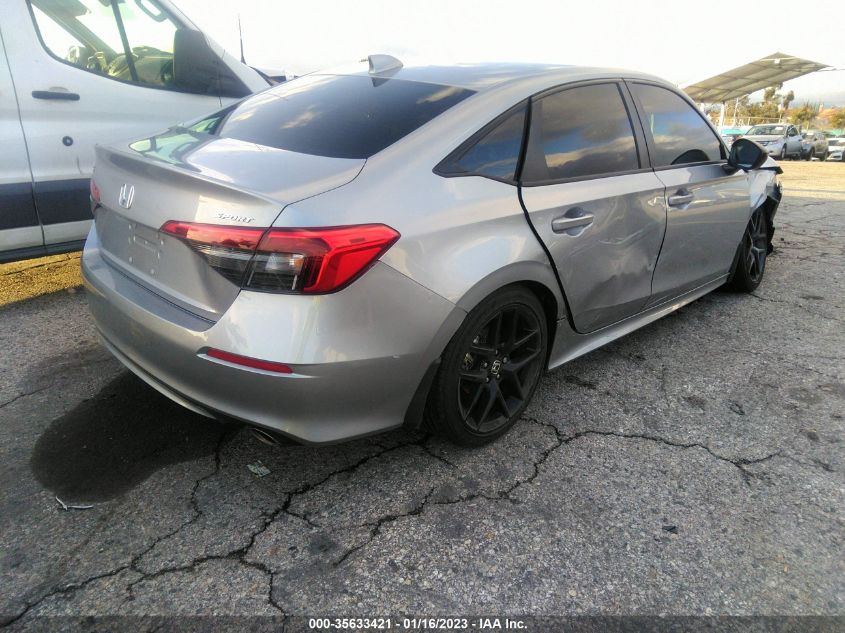 2022 HONDA CIVIC SEDAN SPORT VIN: 2HGFE2F59NH570593