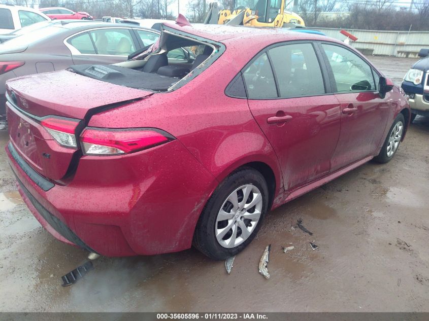 2022 TOYOTA COROLLA LE VIN: JTDEPMAE9NJ196850