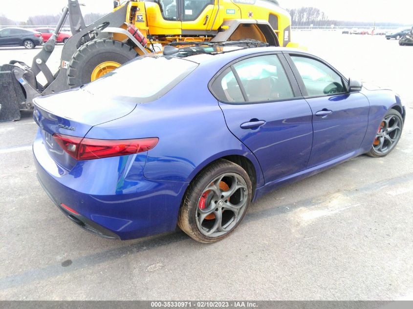 2021 ALFA ROMEO GIULIA TI SPORT VIN: ZARFANBN3M7644446