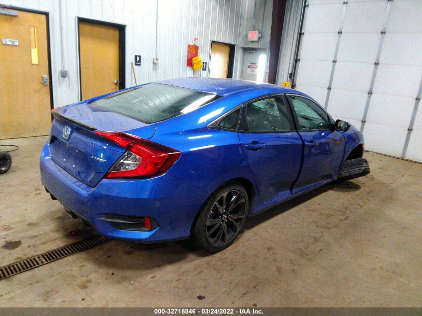 2021 HONDA CIVIC SEDAN SPORT VIN: 2HGFC2F89MH522848