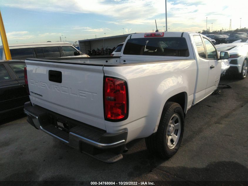2021 CHEVROLET COLORADO 2WD WORK TRUCK VIN: 1GCHSBEA0M1144402