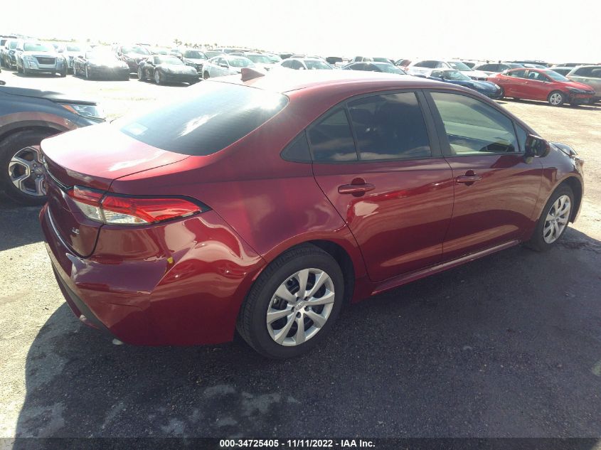 2022 TOYOTA COROLLA LE VIN: 5YFEPMAE9NP322877