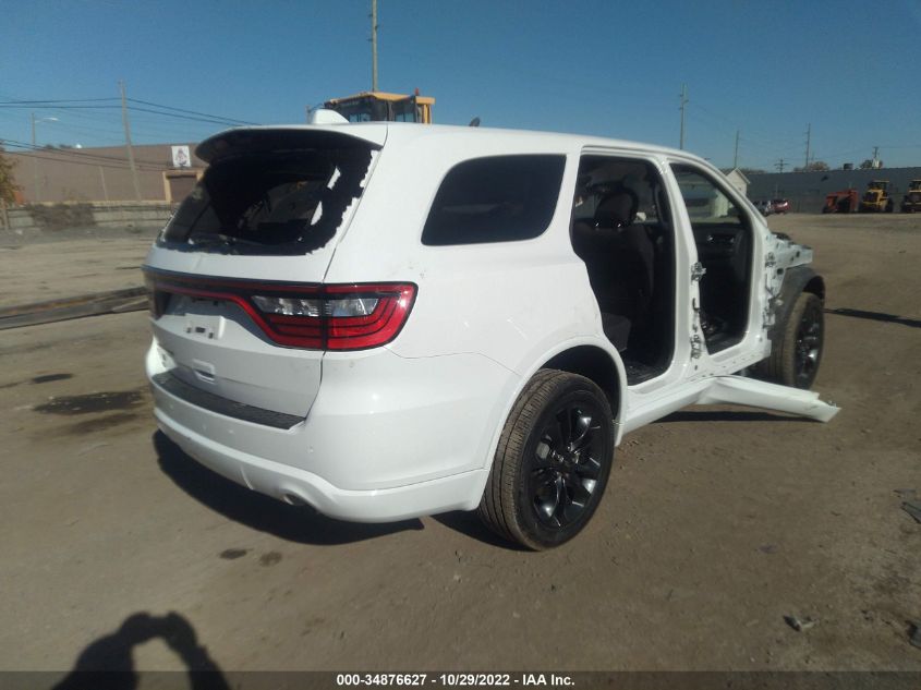 2022 DODGE DURANGO SXT VIN: 1C4RDJAG3NC161106
