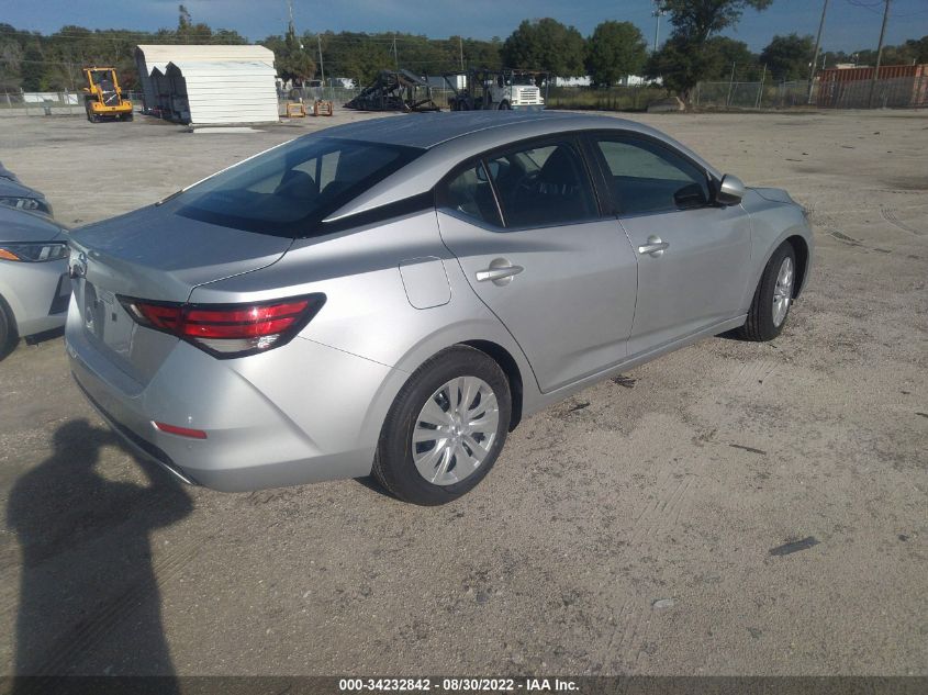 2022 NISSAN SENTRA S VIN: 3N1AB8BV8NY287268