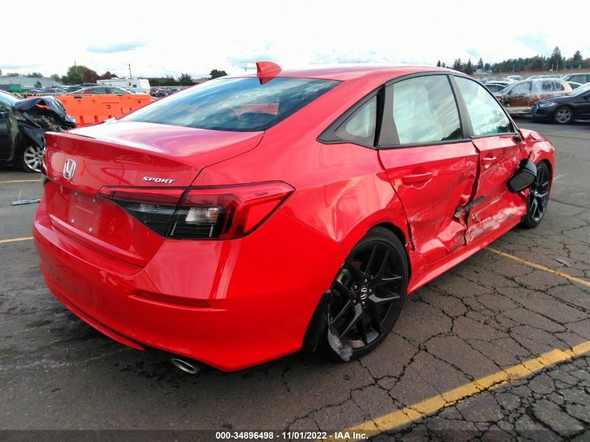 2022 HONDA CIVIC SEDAN SPORT VIN: 2HGFE2F52NH573321