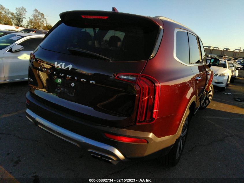 2022 KIA TELLURIDE S VIN: 5XYP6DHC6NG254039