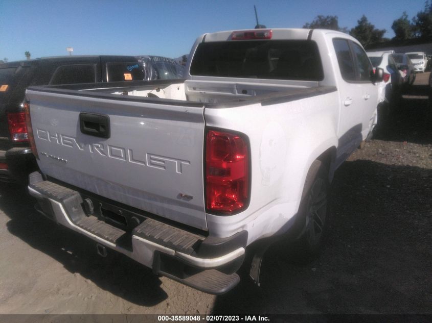 2021 CHEVROLET COLORADO 2WD WORK TRUCK VIN: 1GCGSBEN5M1154678