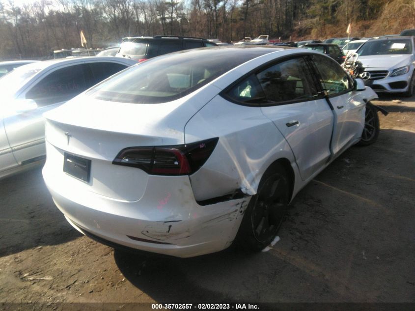 2022 TESLA MODEL 3 VIN: 5YJ3E1EA0NF315931