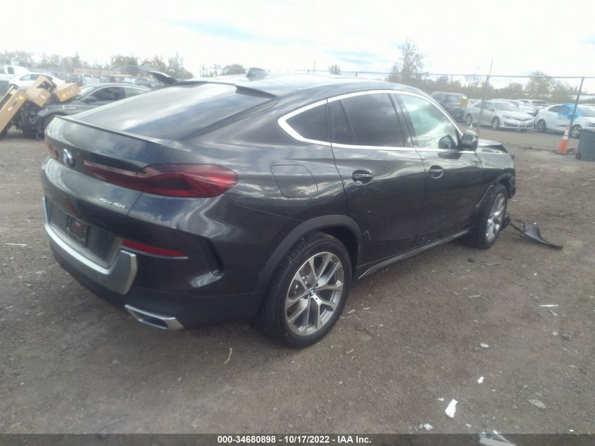 2021 BMW X6 XDRIVE40I VIN: 5UXCY6C03M9D75114
