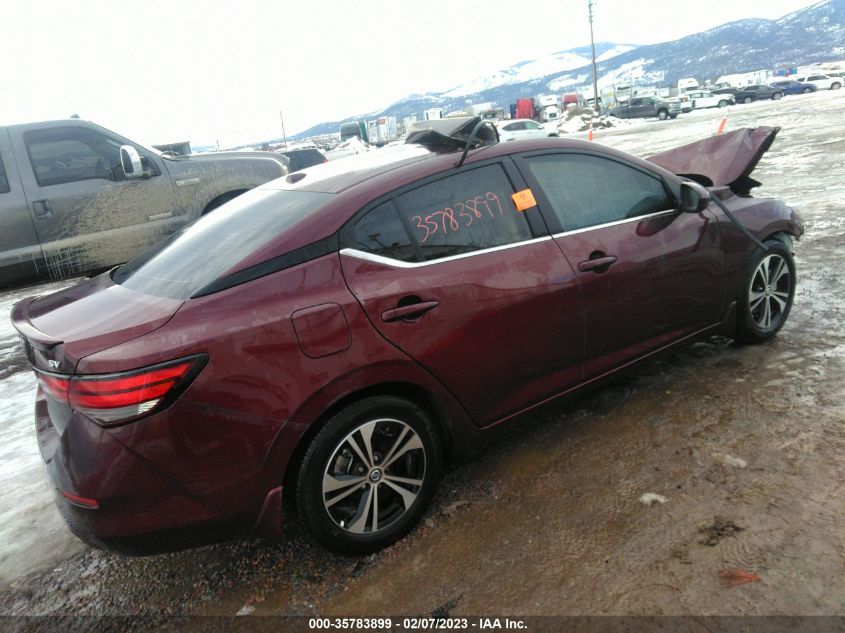 2022 NISSAN SENTRA SV VIN: 3N1AB8CV7NY209398