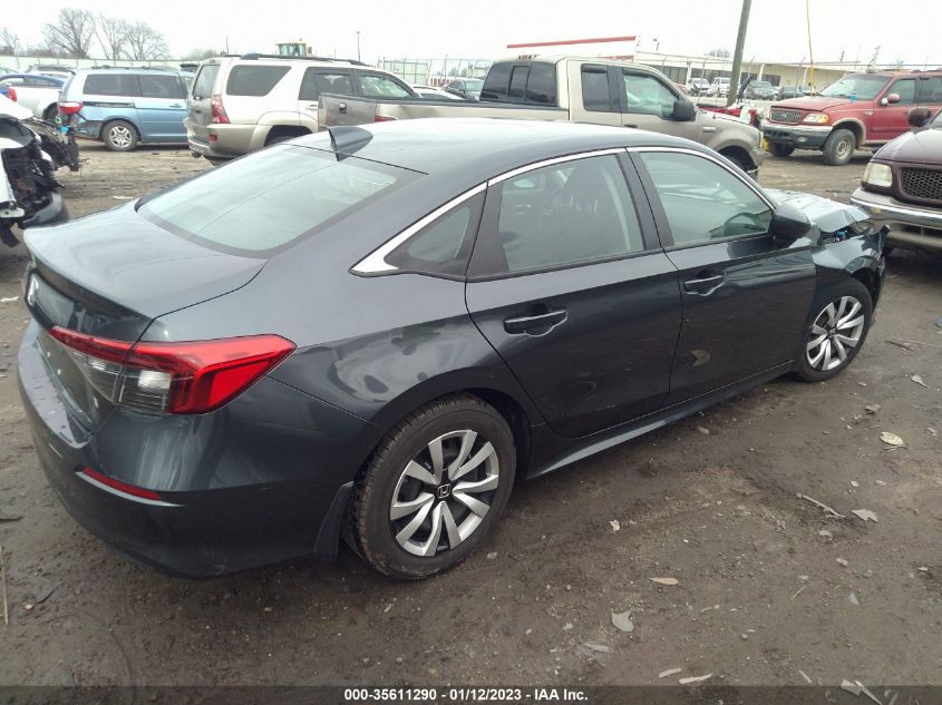 2022 HONDA CIVIC SEDAN LX VIN: 2HGFE2F22NH526263