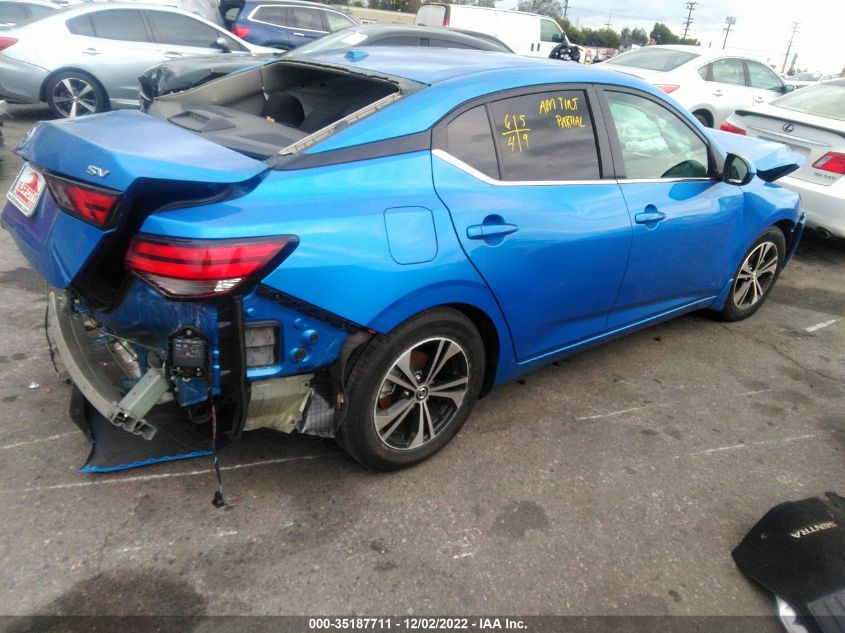 2021 NISSAN SENTRA SV VIN: 3N1AB8CVXMY278438