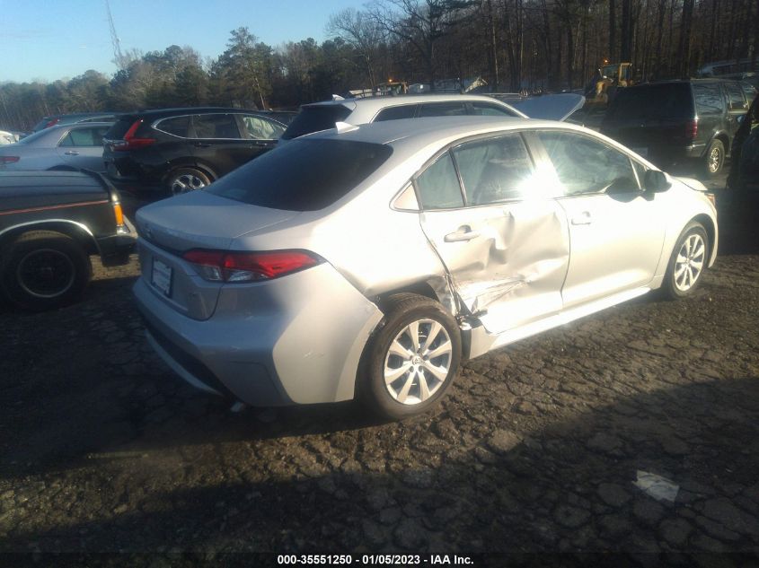 2022 TOYOTA COROLLA LE VIN: 5YFEPMAE8NP386618