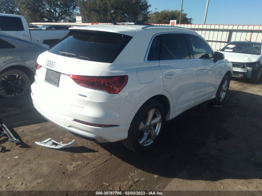 2021 AUDI Q3 PREMIUM VIN: WA1AUCF39M1071929