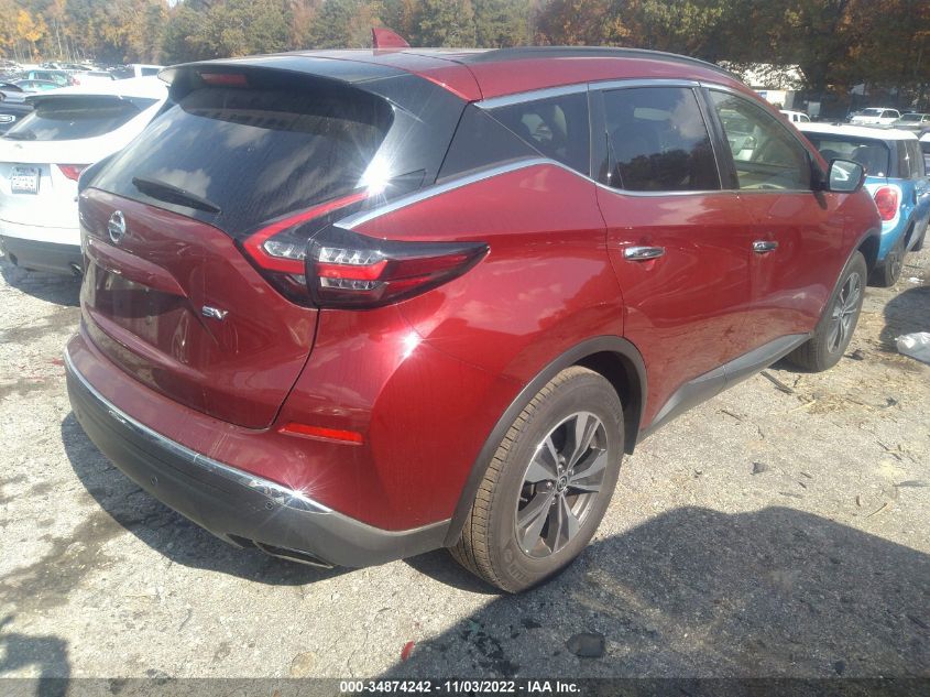 2021 NISSAN MURANO SV VIN: 5N1AZ2BJ2MC100497