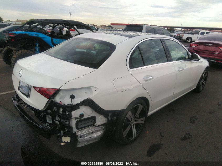 2022 MERCEDES-BENZ C-CLASS C 300 VIN: W1KAF4GB8NR020913