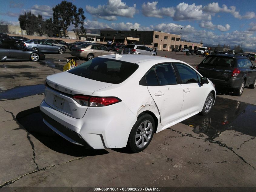 2022 TOYOTA COROLLA LE VIN: 5YFEPMAE6NP275257