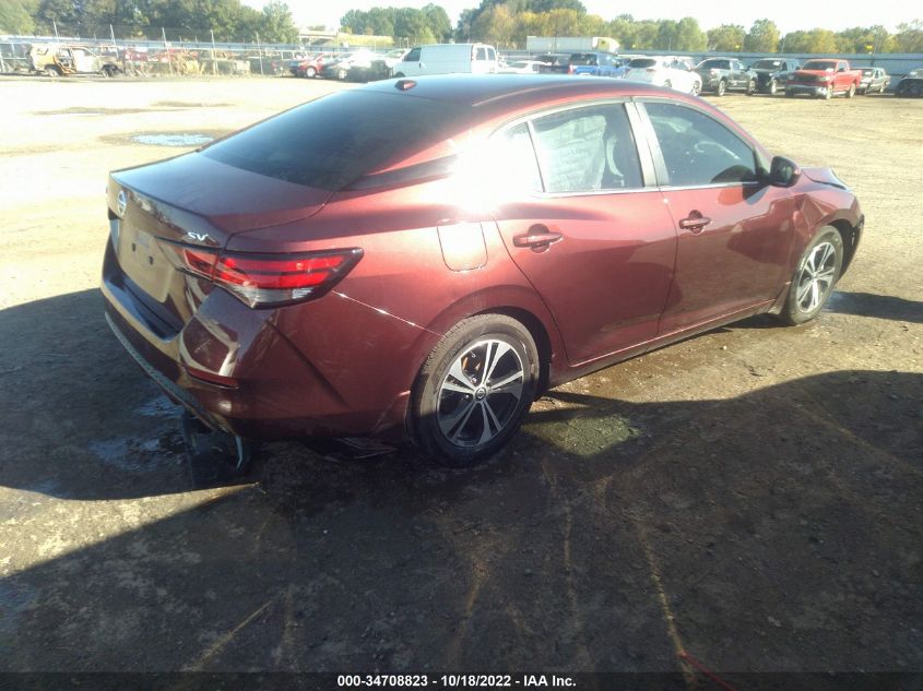 2022 NISSAN SENTRA SV VIN: 3N1AB8CV9NY254245