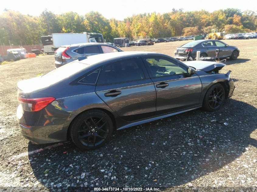 2022 HONDA CIVIC SEDAN SPORT VIN: 2HGFE2F5XNH537344