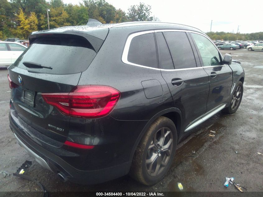 2021 BMW X3 XDRIVE30I VIN: 5UXTY5C09M9H34718