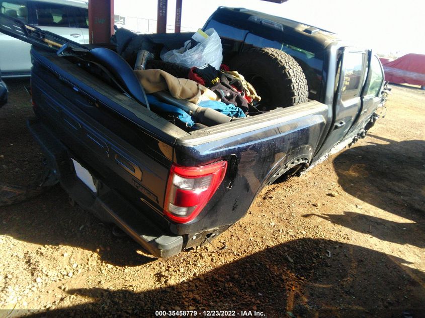 2021 FORD F-150 RAPTOR VIN: 1FTFW1RG4MFC81012
