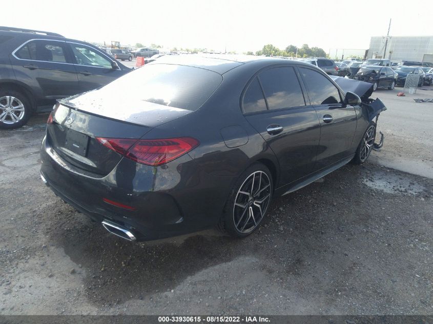 2022 MERCEDES-BENZ C-CLASS C 300 VIN: W1kaf4gb8nr030146